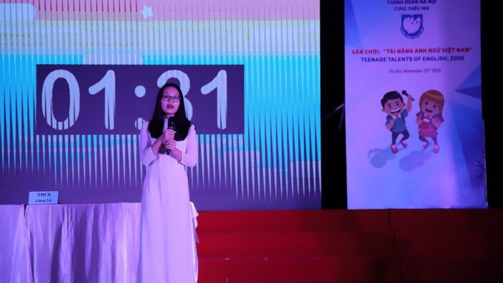 Trường THCS Giảng Võ tham gia Cuộc thi “Tài năng Anh ngữ Việt Nam”  trong thiếu nhi Thủ đô năm 2020