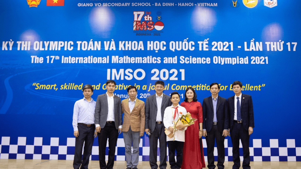 Hai học sinh Việt Nam dành HCV Olypic Toán học và Khoa học quốc tế lần thứ 17 IMSO 2021