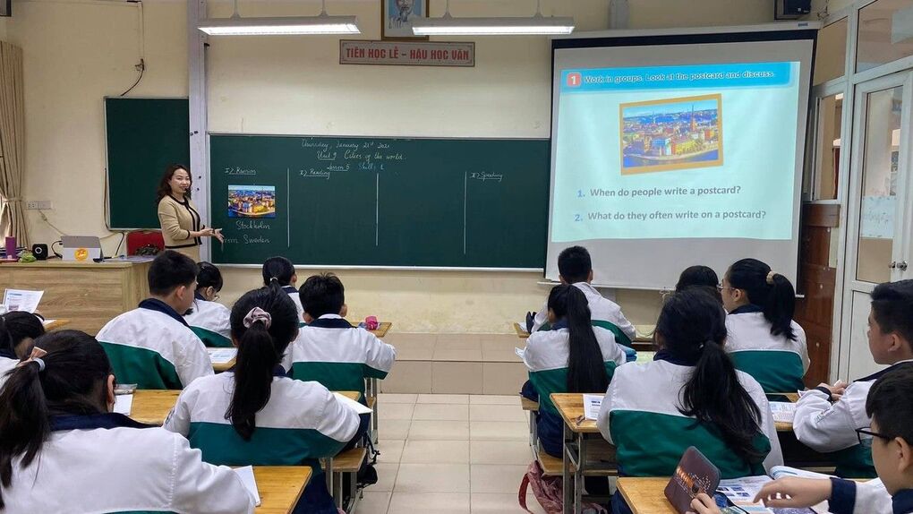 Tiết dạy thực nghiệm Tiếng Anh lớp 6 theo chương trình giáo dục phổ thông mới tại trường THCS Giảng Võ