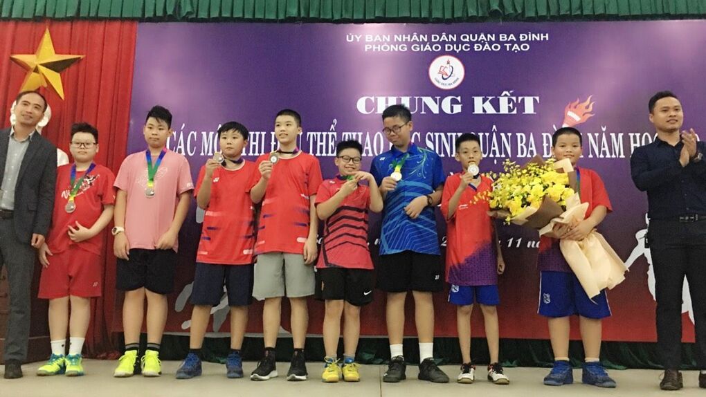 Trường THCS Giảng Võ đạt thành tích cao trong giải thi đấu thể thao học sinh quận Ba Đình