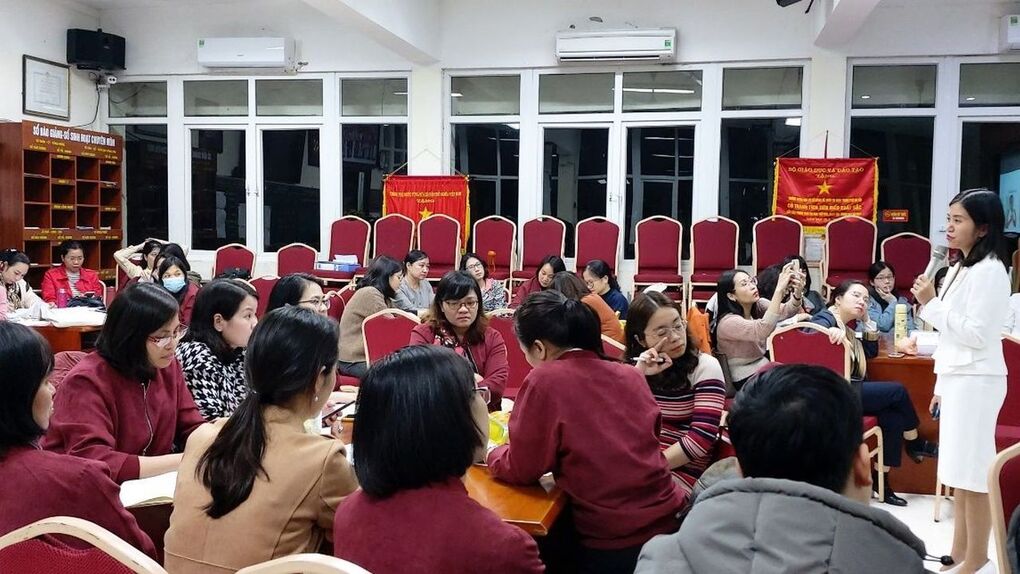 Trường THCS Giảng Võ tổ chức tập huấn cho giáo viên về  ứng dụng trí thông minh đa dạng trong dạy học