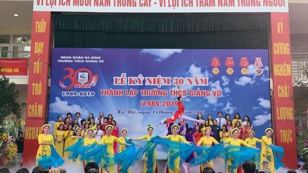 Lễ kỷ niệm 30 năm ngày thành lập trường THCS Giảng Võ