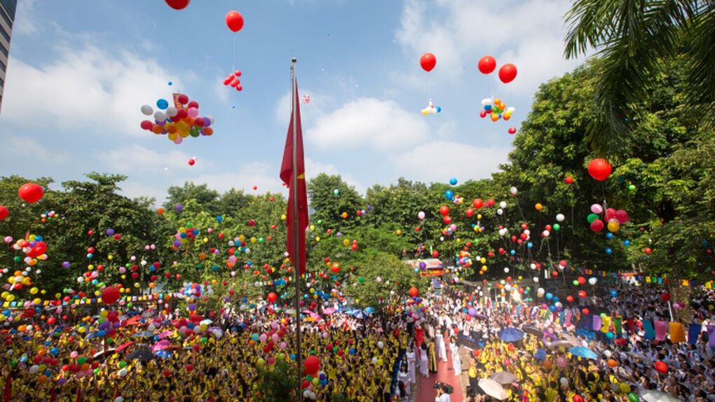 Lễ khai giảng trường THCS Giảng Võ năm học 2018 - 2019