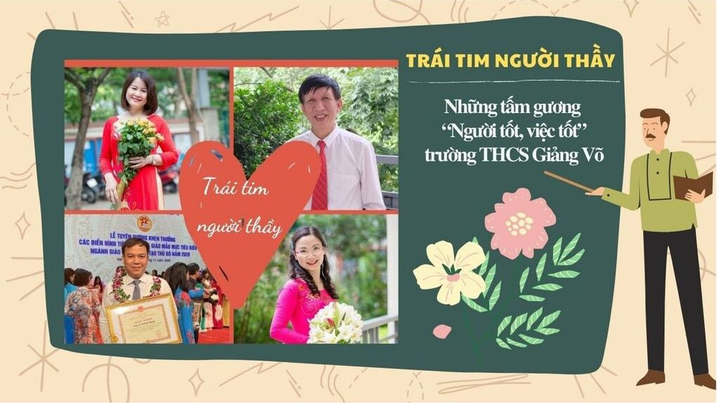 Trái tim người thầy – Những tấm gương “Người tốt, việc tốt” của trường THCS Giảng Võ