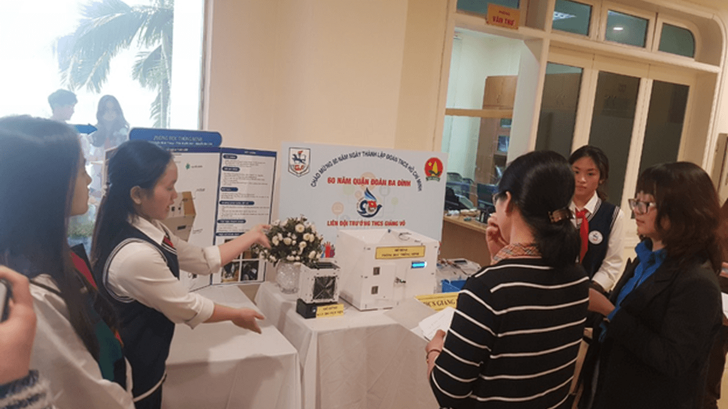 Trường THCS Giảng Võ tham gia Triển lãm trưng bày  “Sản phẩm sáng tạo” của thanh thiếu nhi quận Ba Đình