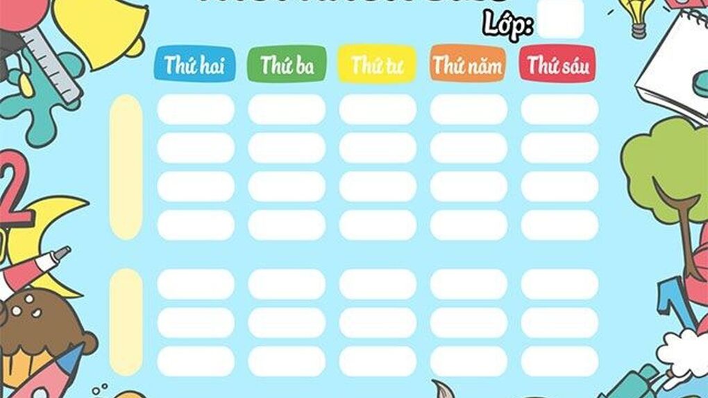 Thời khóa biểu số 2 (Thực hiện từ ngày 08/11/2021)