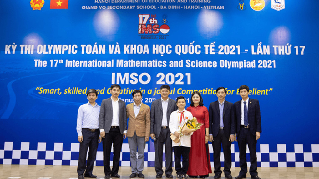 Học sinh trường THCS Giảng Võ giành Huy chương Vàng trong  Kỳ thi Olympic Toán và Khoa học Quốc tế - Lần thứ 17 (IMSO 2021)