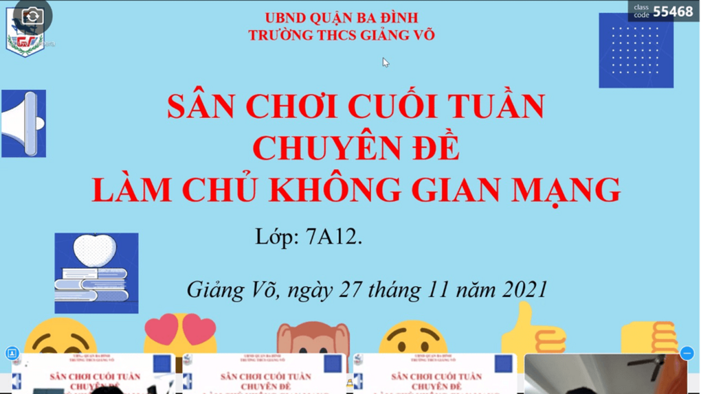 Học sinh trường THCS Giảng Võ tự tin làm chủ không gian mạng