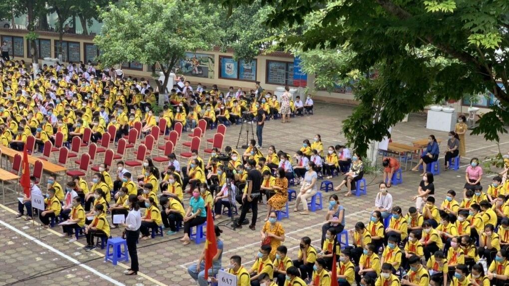 Tưng bừng ngày tựu trường của học sinh trường THCS Giảng Võ