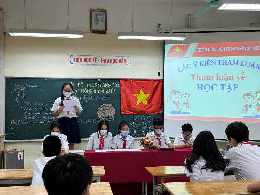 Đại hội Chi đội – Ngày hội của các đội viên Liên đội trường THCS Giảng Võ