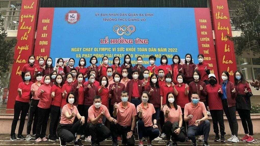 Trường THCS Giảng Võ hưởng ứng ngày chạy Olympic vì sức khỏe toàn dân năm 2022 và tham gia giải chạy báo Hà Nội mới mở rộng lần thứ 47 – Vì hòa bình