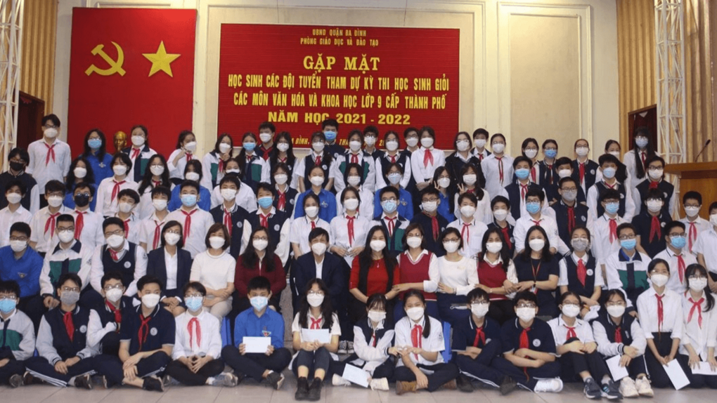 Kết quả Kỳ thi Học sinh giỏi các môn Văn hoá và Khoa học lớp 9  cấp Thành phố năm học 2021 – 2022 của trường THCS Giảng Võ