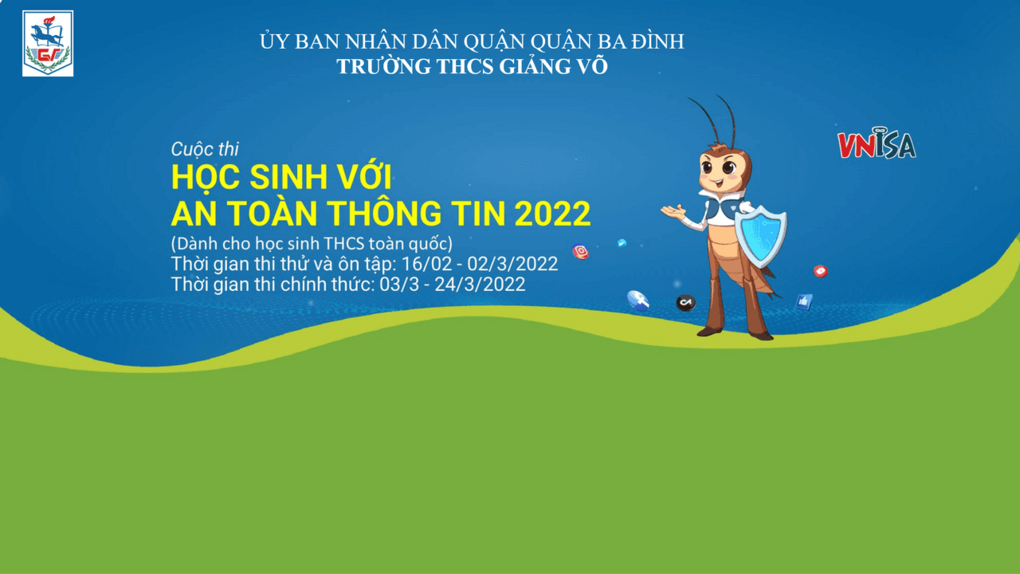 Hướng dẫn tham gia cuộc thi "Học sinh với an toàn thông tin 2022"