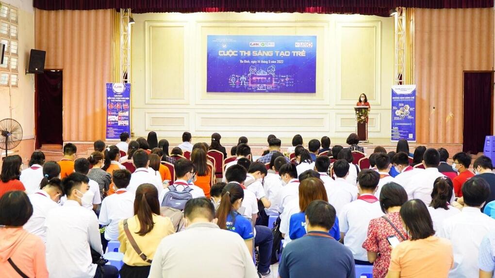 Học sinh trường THCS Giảng Võ tham gia cuộc thi “Sáng tạo Trẻ” dành cho học sinh cấp Tiểu học và THCS quận Ba Đình năm học 2021 - 2022