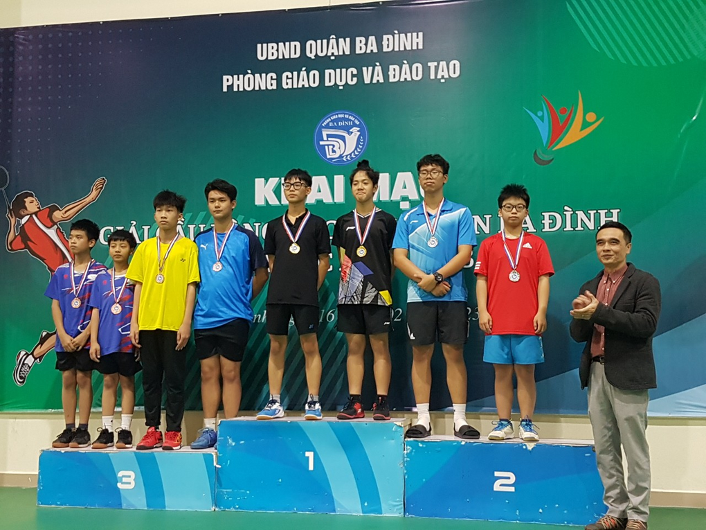 Trường THCS Giảng Võ đạt thành tích cao trong giải Cầu lông học sinh  quận Ba Đình