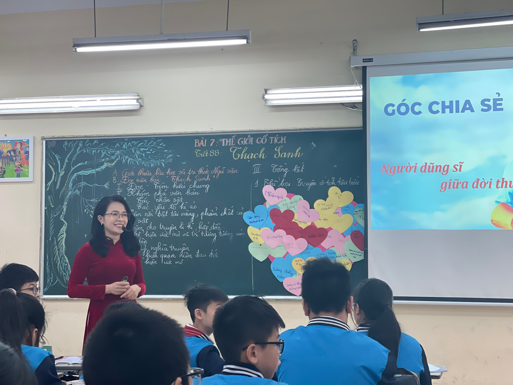 Các cô giáo trường THCS Giảng Võ hoàn thành xuất sắc Hội thi giáo viên dạy giỏi THCS cấp Quận – Vòng 1