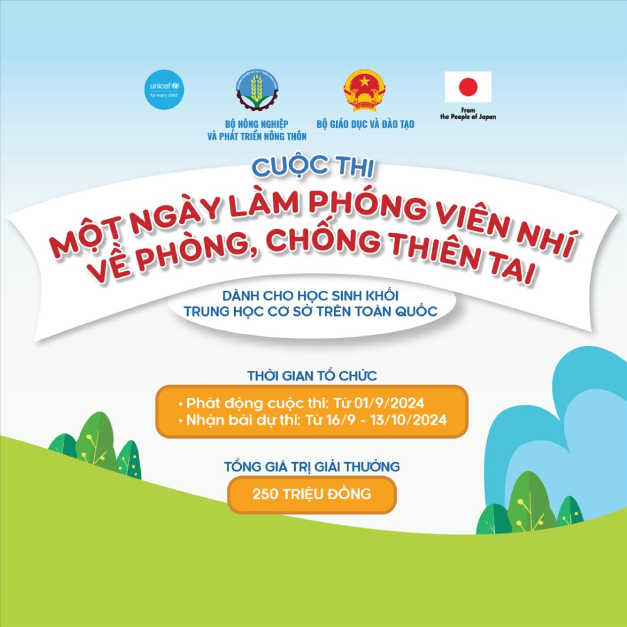 Cuộc thi: “Một ngày làm phóng viên nhí về phòng, chống thiên tai”