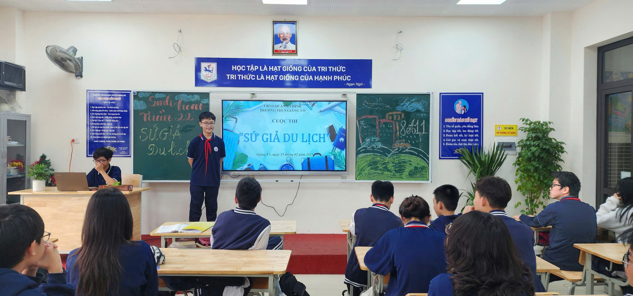 Trường THCS Giảng Võ lan tỏa tình yêu Hà Nội đến các em học sinh thông qua Cuộc thi “Sứ giả du lịch”