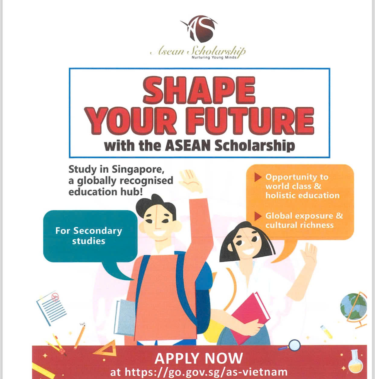 Học bổng ASEAN 2026 - Cơ hội du học Singapore