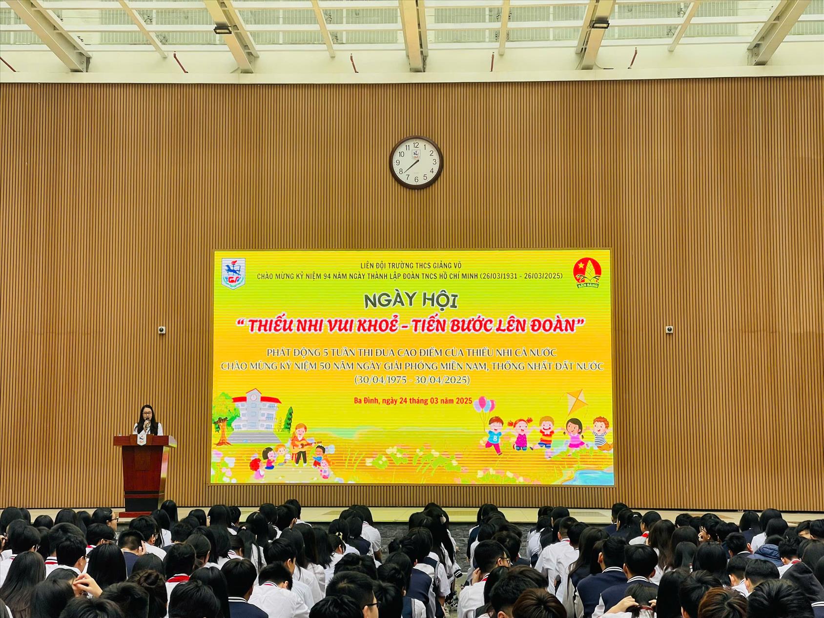 Sôi nổi Ngày hội “Thiếu nhi vui khỏe – Tiến bước lên Đoàn” của học sinh trường THCS Giảng Võ