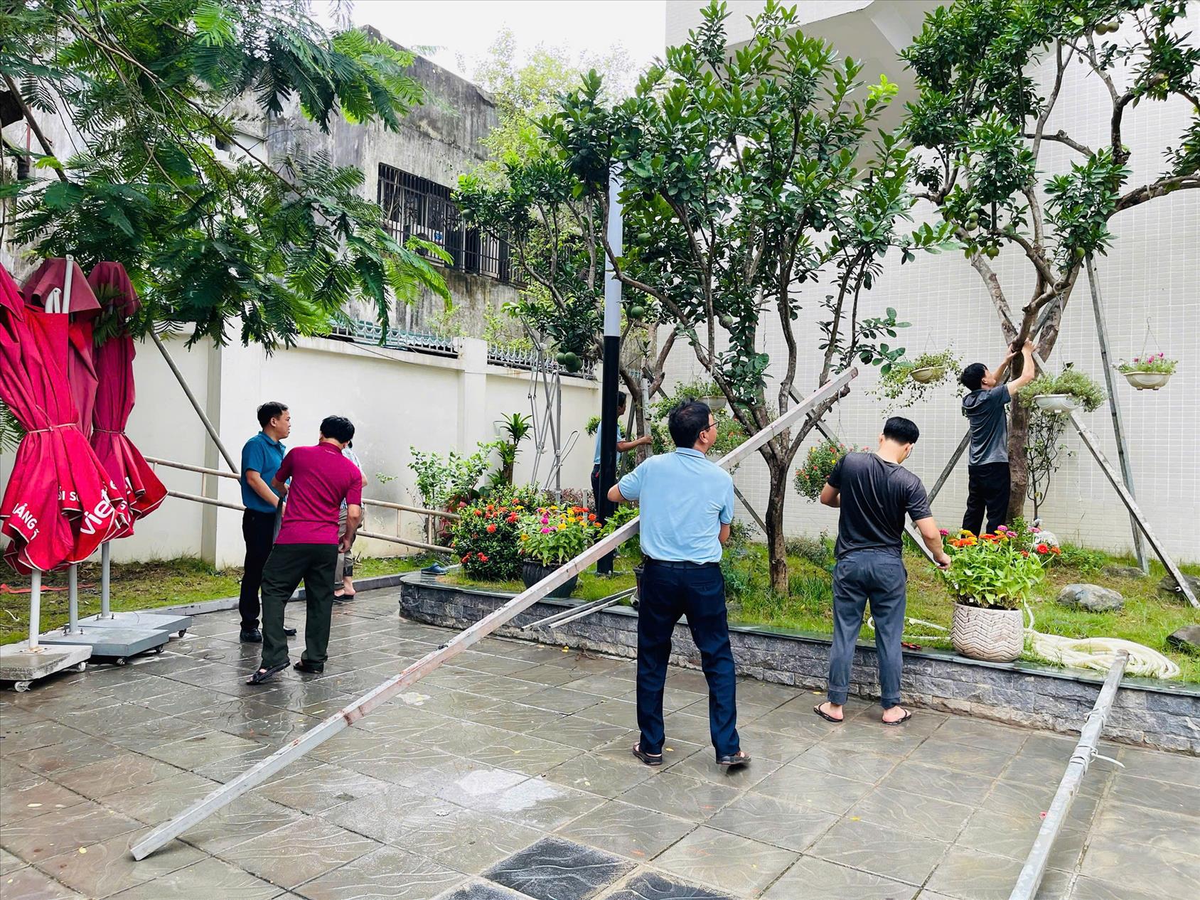 Trường THCS Giảng Võ chủ động triển khai phòng chống bão số 3 (WIPHA)