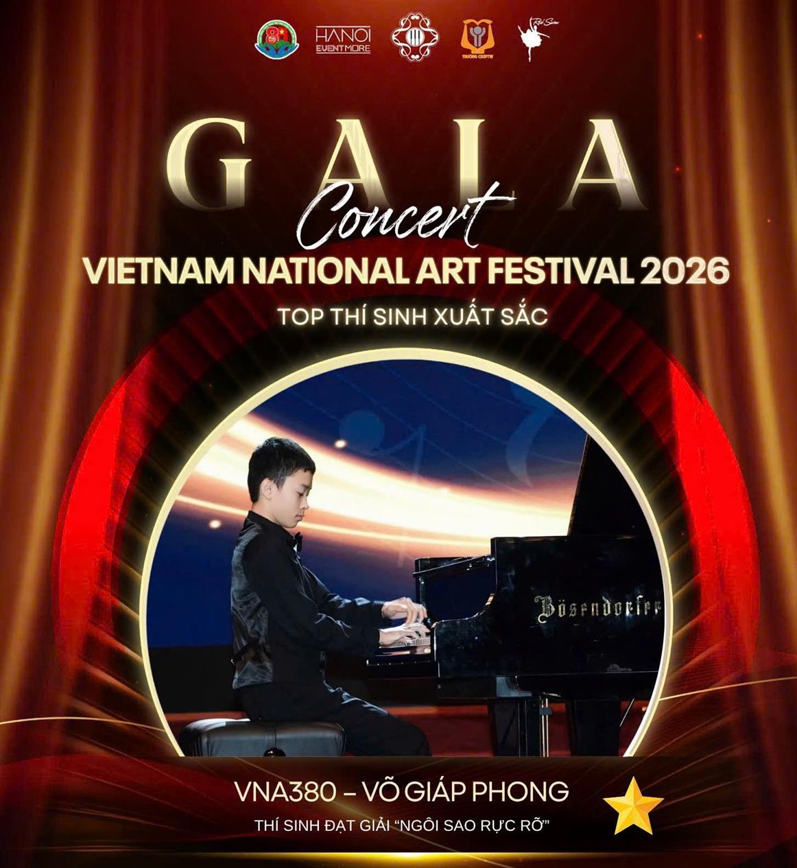 Võ Giáp Phong – học sinh trường THCS Giảng Võ  liên tiếp chinh phục các Huy chương Vàng Piano trong hè 2026