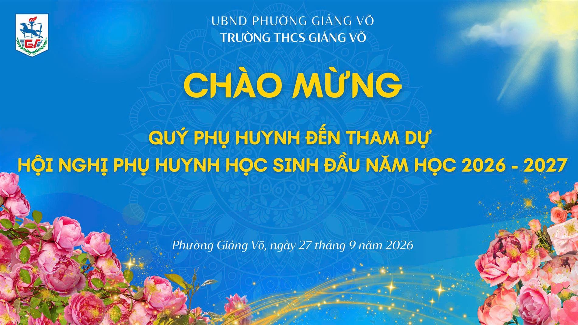 Gắn kết, đồng hành cùng phụ huynh học sinh trường THCS Giảng Võ trong năm học mới
