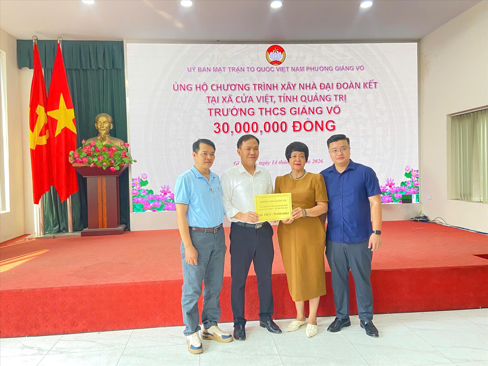 Trường THCS Giảng Võ – Tấm lòng hướng về cộng đồng