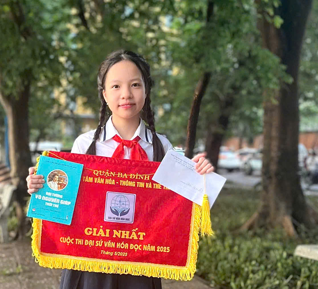 Bài dự thi đạt giải Nhất cuộc thi Đại sứ Văn hóa đọc 2025 của học sinh trường Giảng Võ