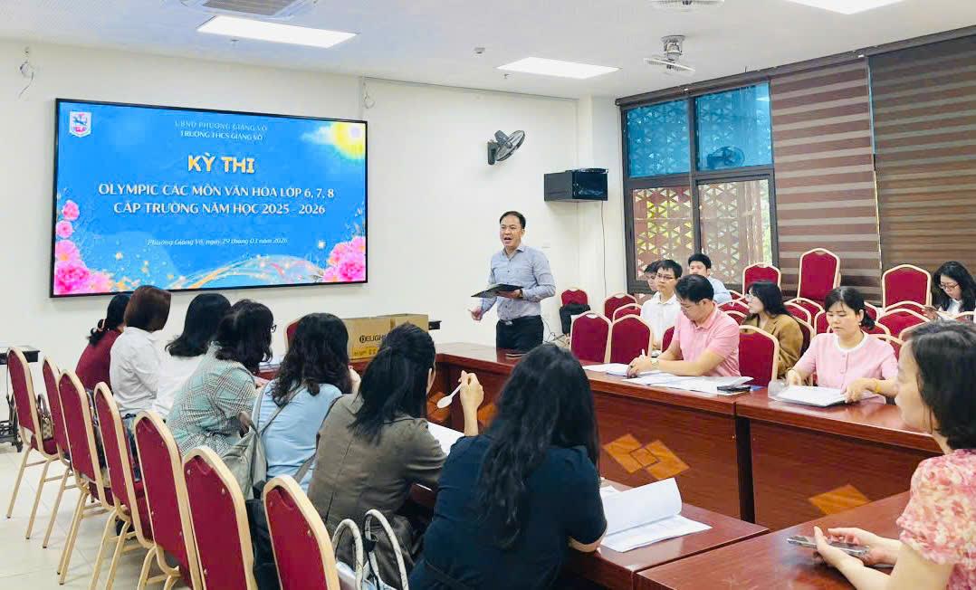 Ngày hội tri thức tại THCS Giảng Võ: 1206 học sinh tham gia Kỳ thi Olympic