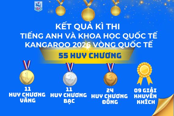 Lấp lánh 55 huy chương và giải thưởng tại sân chơi học thuật quốc tế uy tín IKSC và IKLC (vòng Quốc tế) của học sinh trường THCS Giảng Võ